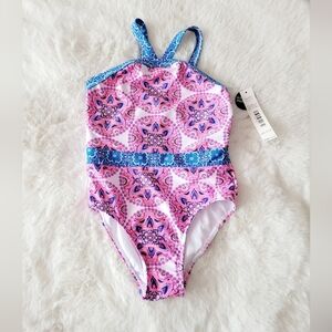 🦄NICOLE MILLER ONE PIECE SWIMSUIT SIZE S 7/8